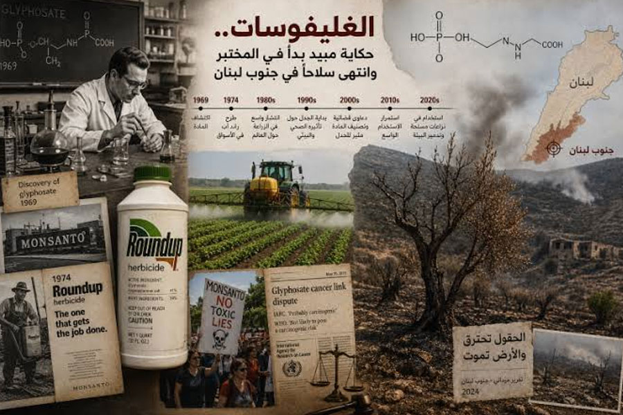 الغليفوسات.. من مبيدٍ في مختبر إلى سلاحٍ فتّاك في تربة جنوب لبنان