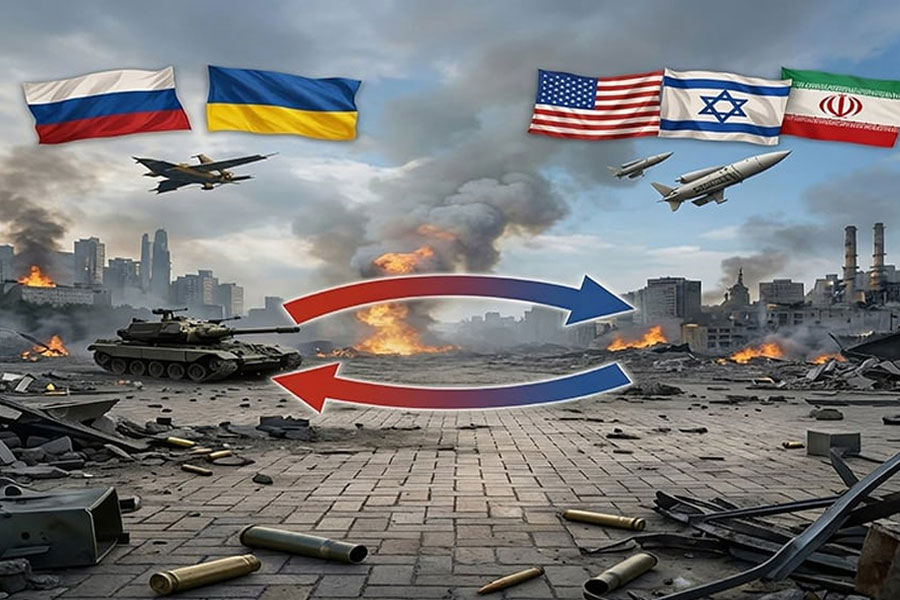 ديناميات التأثير المتبادل بين حربي إيران وأوكرانيا